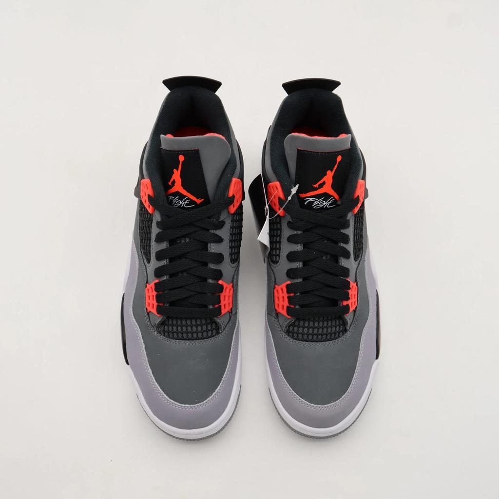 DH6927-061 Nike Air Jordan 4 Infrared 23 Black Cement Dark Grey Red (Men's)