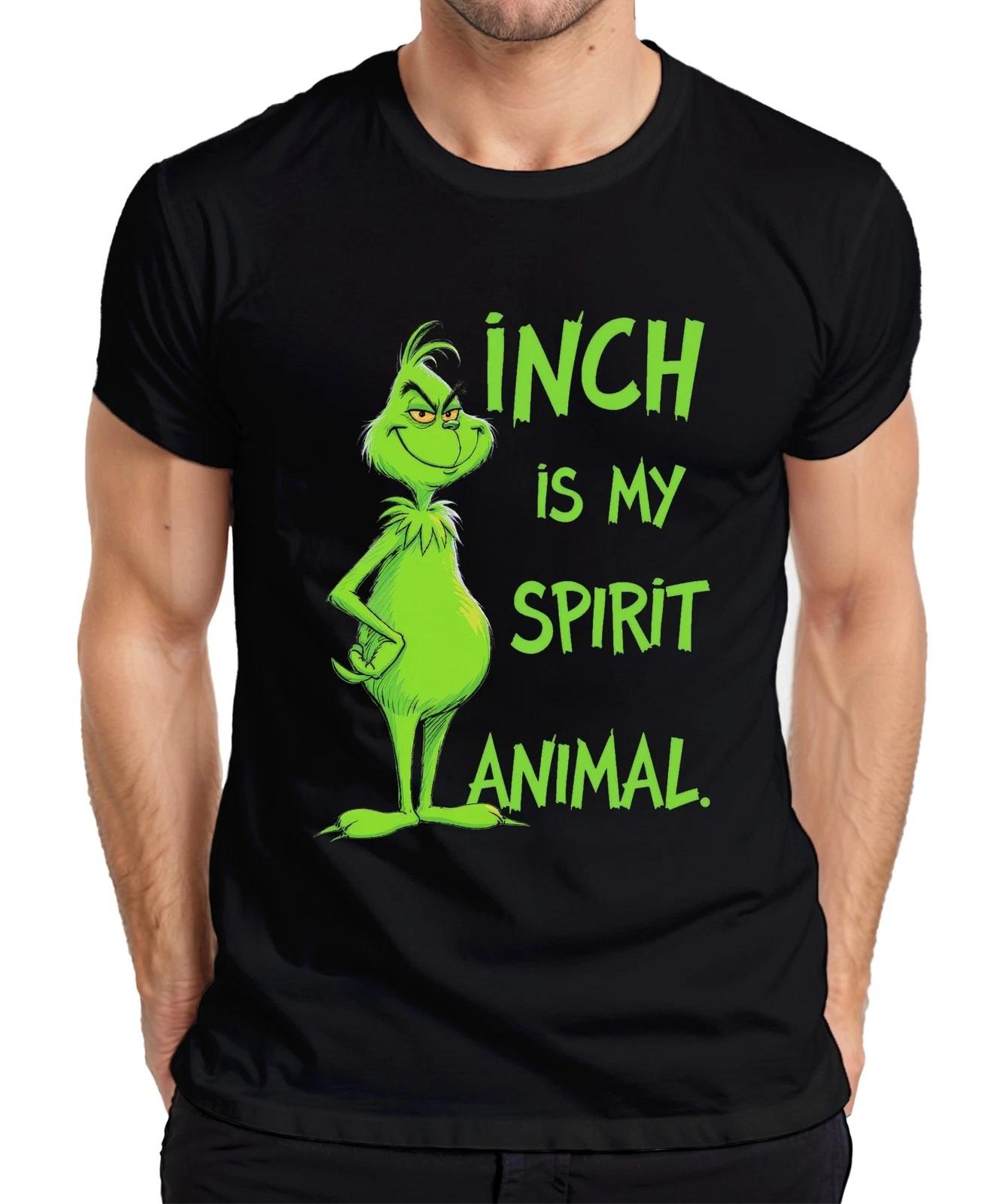 Grinch IS MY SPIRIT ANIMAL Weihnachten Weihnachtshumor Kultfilm Herren T-Shirt XXXXL