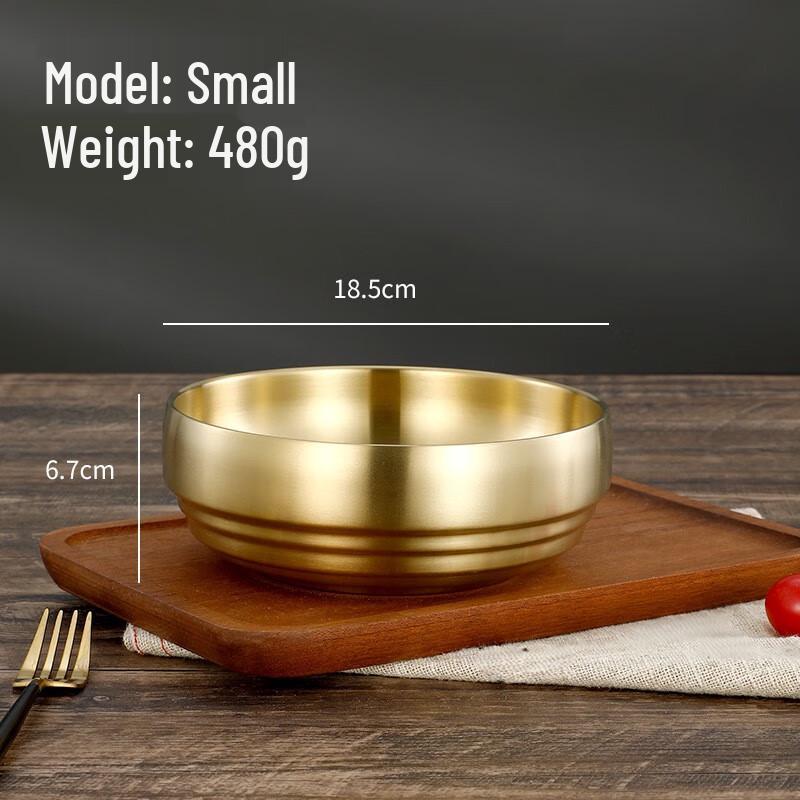 ZISIZ Korean Double-Layer Insulated Stainless Steel Noodle Bowl