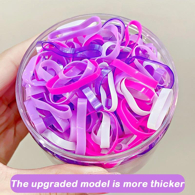 500PCS Upgraded Thickened Elastic Hair Bands For Women Girls Durable Hair Tie Not Easy To Break Rubber Bands Hair Accessories