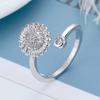 Anti Stress Anxiety Fidget Expandable Ring Rotating Gift Six-pointed Star Daisy for Sun Flower for Women Personality Jew