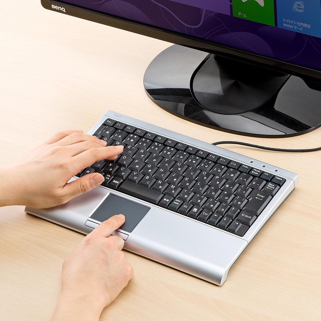 Sanwa Supply Keyboard with touchpad SKB-TP01SVN