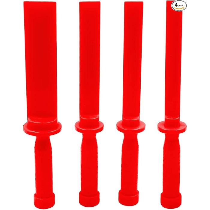 4PCS Plastic Chisel Scraper Set, Non-Marring Plastic Scraper Tools, Safe Chi