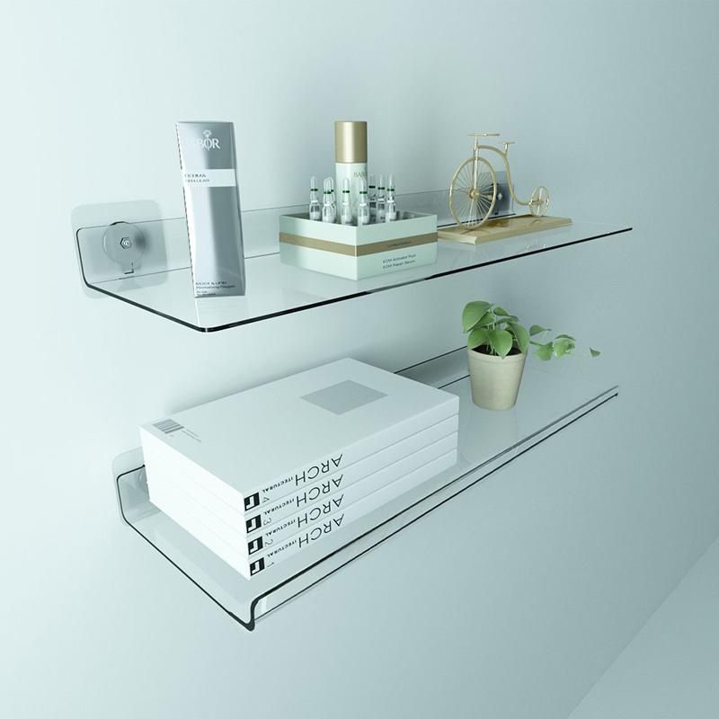 Clear Acrylic Shelves for Wall,Invisible Mounted Display Ledge Kids Bookshelf for Bathroom,Living Room,Bedroom,Kitchen,Study