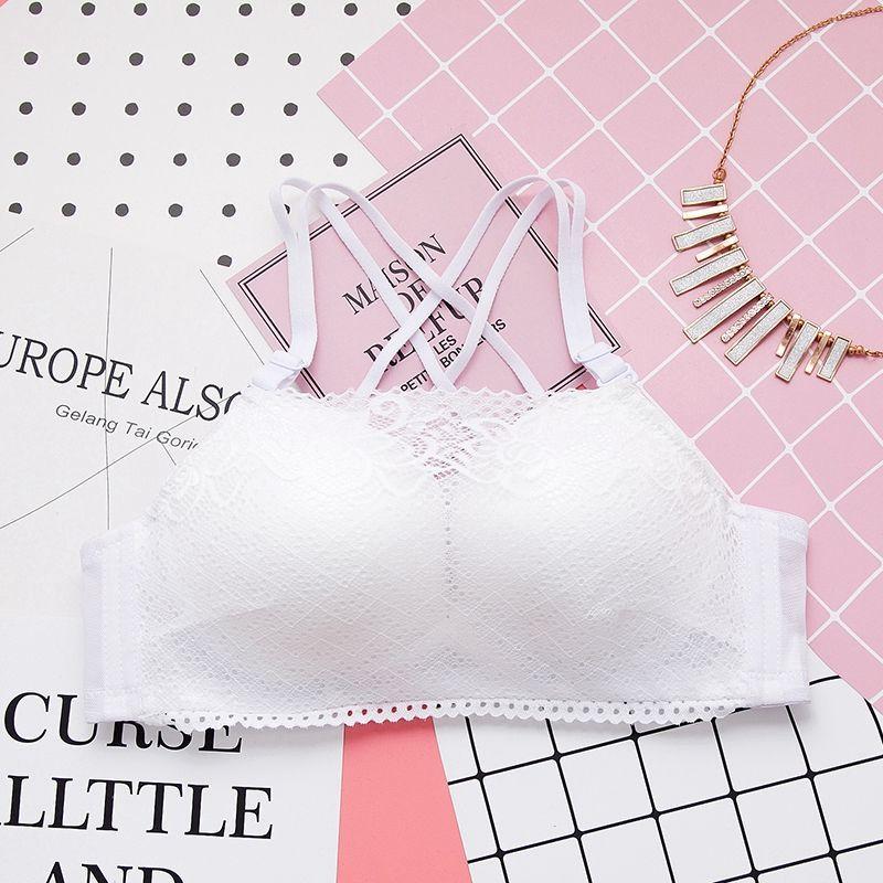 

Беспроводные бюстгальтеры Push Up для женщин сексуальное нижнее белье с подушечками для девочек простые бюстгальтеры милый слинг бюстгальтер 34/75AB