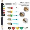 10Pcs Pressure Washer Extension Wand Set Water Gun Nozzle Extension Rods Set with 6 Adjustable Nozzles 4000PSI 1/4 Quick Connect