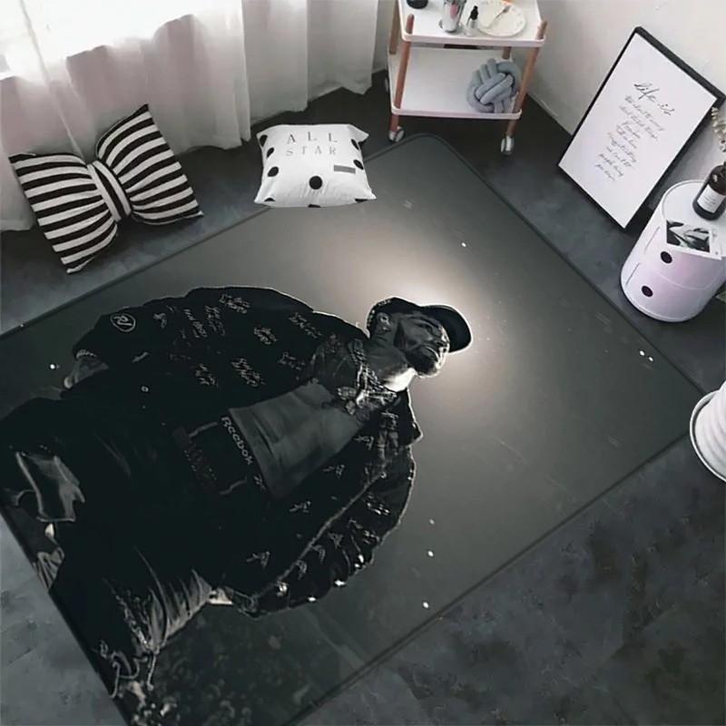 Mode Modern Rapper Patroon Tapijt voor Slaapkamer Woonkamer Bank Computerstoel Gebied Zacht Kleed Vloermatten Badkamer Antislipmat