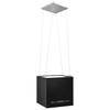 Hanging Island Hood with Touch Sensor and LCD Display 37 Cm Coated Steel