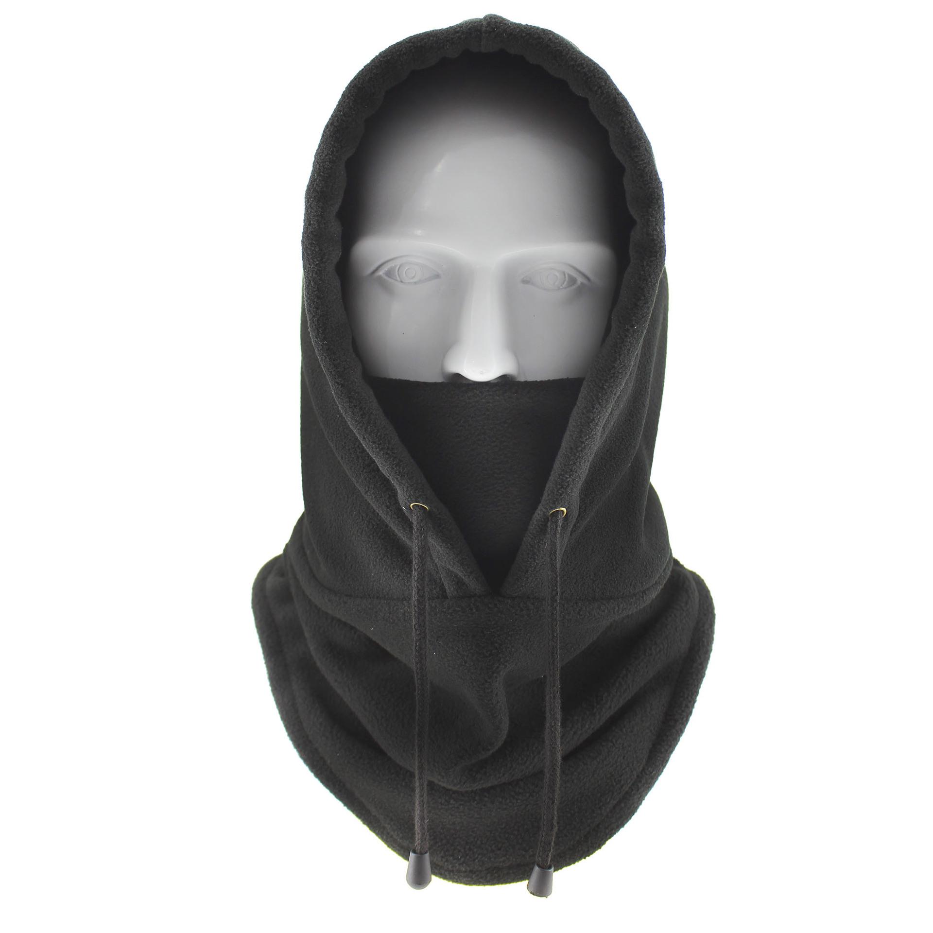 

Cycling Windproof Hat Winter Scarf Mask Three One Cold Proof Thickening Outdoors Black