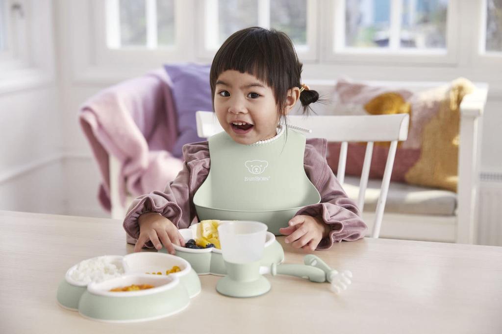 Japanese Product Dinnerware Powder Green BABYBJÖRN [Authentic Guaranteed] 8-Piece Set,