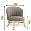 Rolling Stool with 360° Swivel Casters - Shoe Change Stool with Low Sitting Design,Comfortable Height, Durable Frame