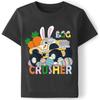 Little Hand Toddler Boys Easter Shirt Tractor Bunny Clothes Dinosaur Tees for Kids Egg Excavator T-Shirt 2-7 Years