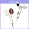 Foldable Hair Dryer With Constant Temperature 1200w Abs Material Brushless Motor Cold/hot Air Setting Single Diffuser Nozzle Overheat Protection White