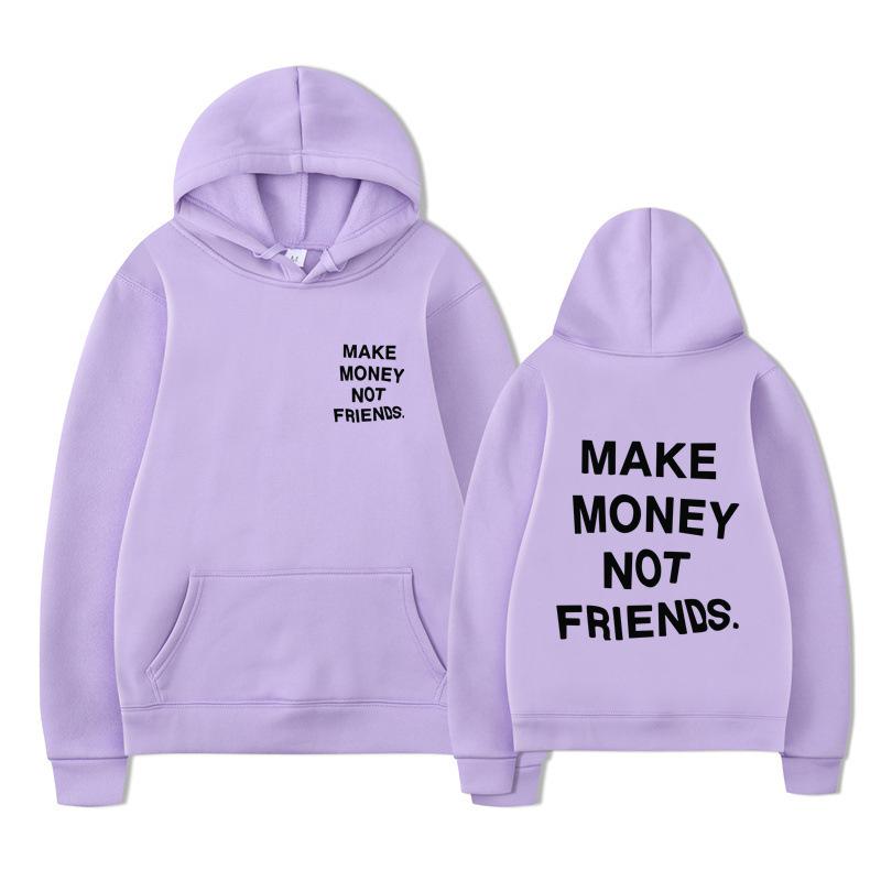 Autumn Men'S Wear Make Money Not Friends Printed Sweater, Hoodie Men