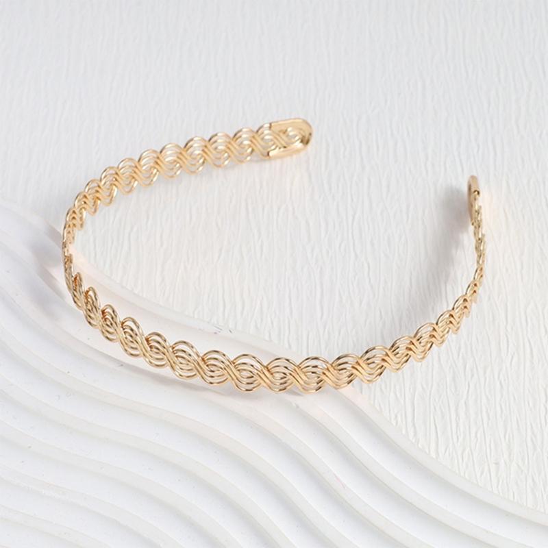 Metal DIY Wedding Headband Bride Crown Gold Headdress Hairwear Hairband Base