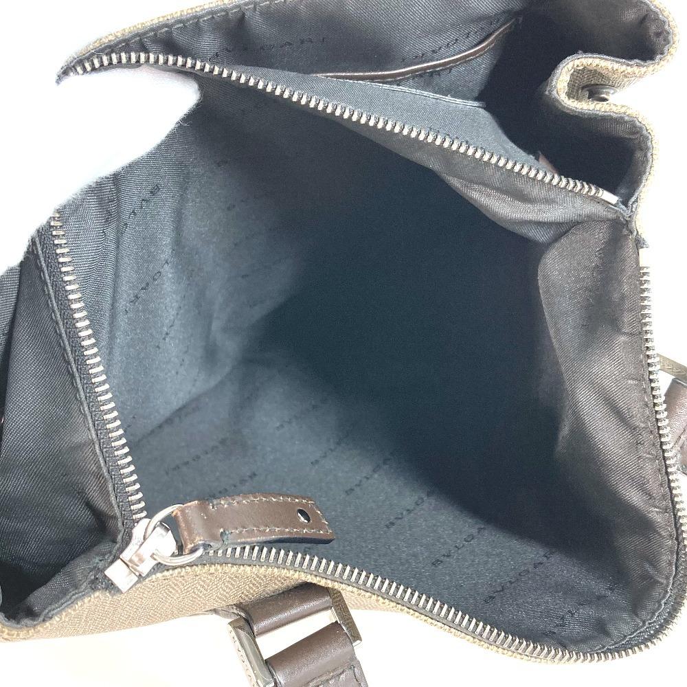 BVLGARI Weekend Logo Vertical Tote Bag Shoulder Bag PVC/Leather gray/Black