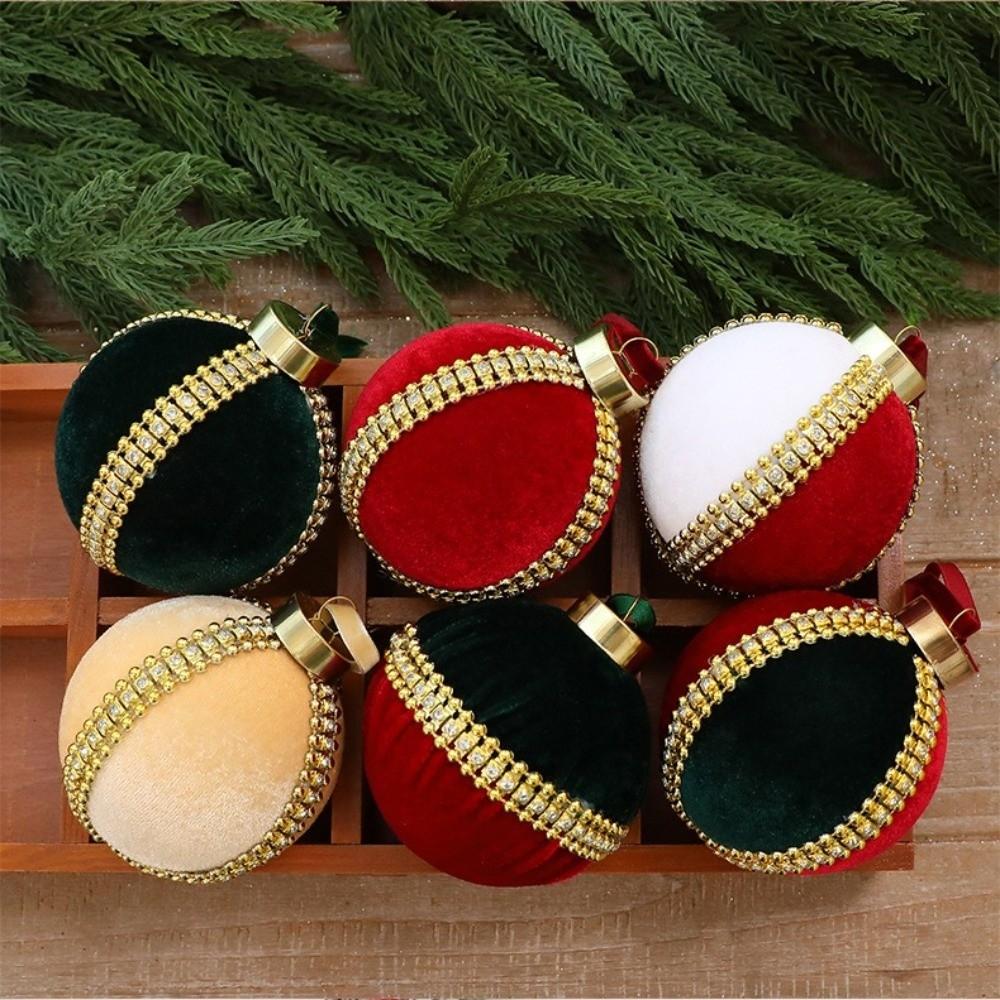 Plastic Hanging Ball Ornaments 8cm Christmas Decorative Ball  Xmas Holiday Decoration