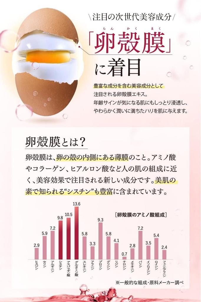 Vione Arcs Lantruth Eggshell Membrane Booster Serum with Hyaluronic and 20ml x 2 Bottles Acid, Elastin, Ceramides,