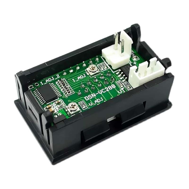 DC 0-100V 50A Digital Voltmeter Ammeter Dual Display Voltage Detector Current Meter Panel Amp Volt Gauge 0.28" Red Blue LED