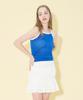 Margarine Fingers Eyelet Shirring Skirt (White)