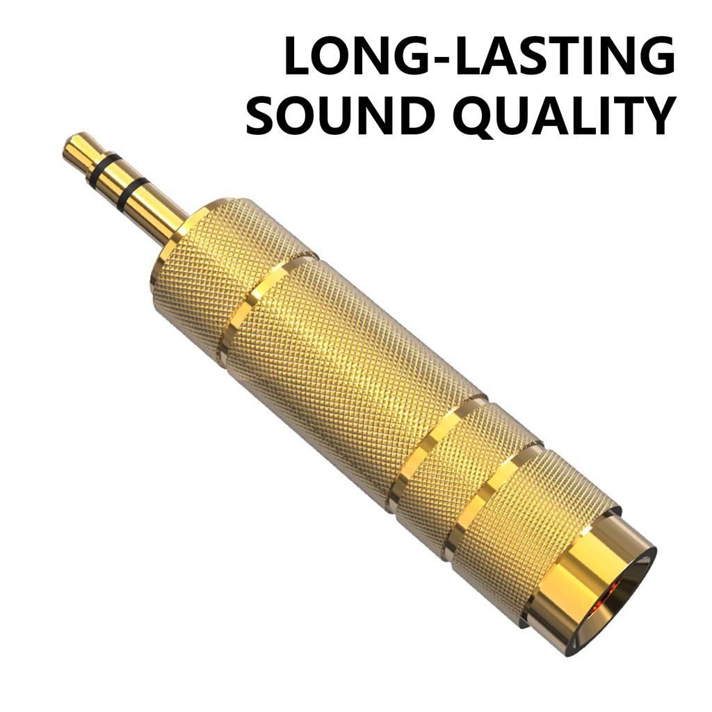 6.5mm To 3.5mm Headphone Jack Adapter 3.5mm To 6.5mm Audio Converter Enhances Sound Quality for Mixing Console Speaker