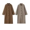 Kaslead New Women Clothes Western Style Fashion Simple Loose Double-Sided Wear Trench Coat 3811247