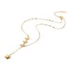 Mori-Style Titanium Butterfly Pendant Necklace for Women - High-End Fairy Spirit Clavicle Chain Jewelry