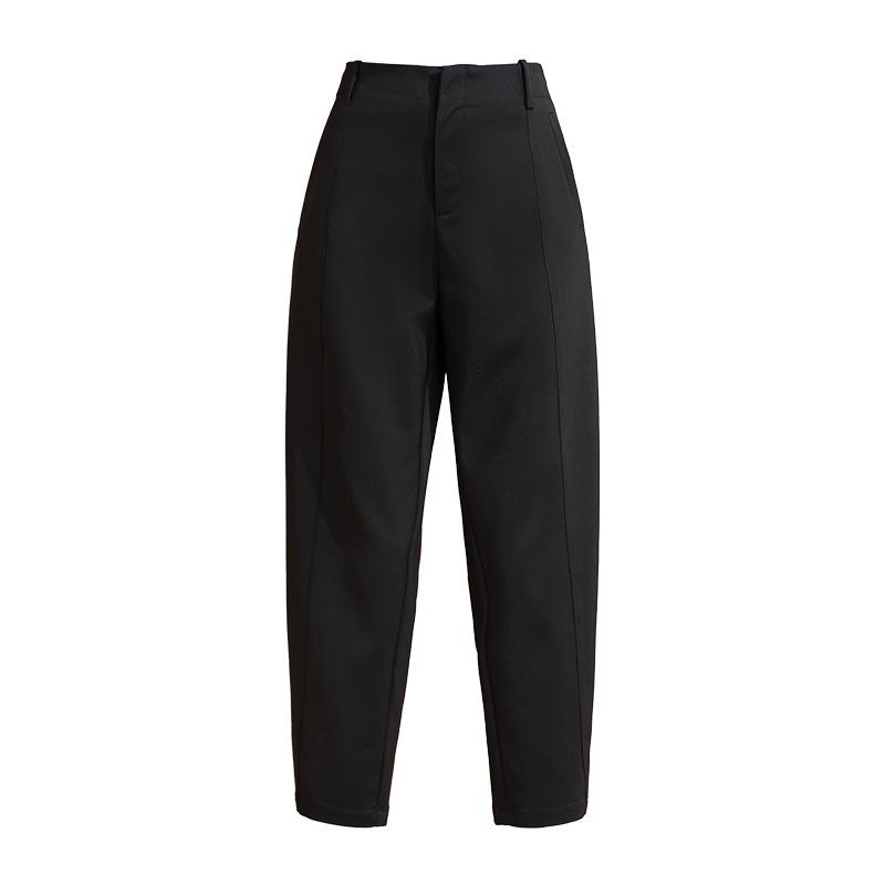 

Yi Fei Women s High Waist Draped Nine-Point Modal Casual Pants - Spring Banana Design 26