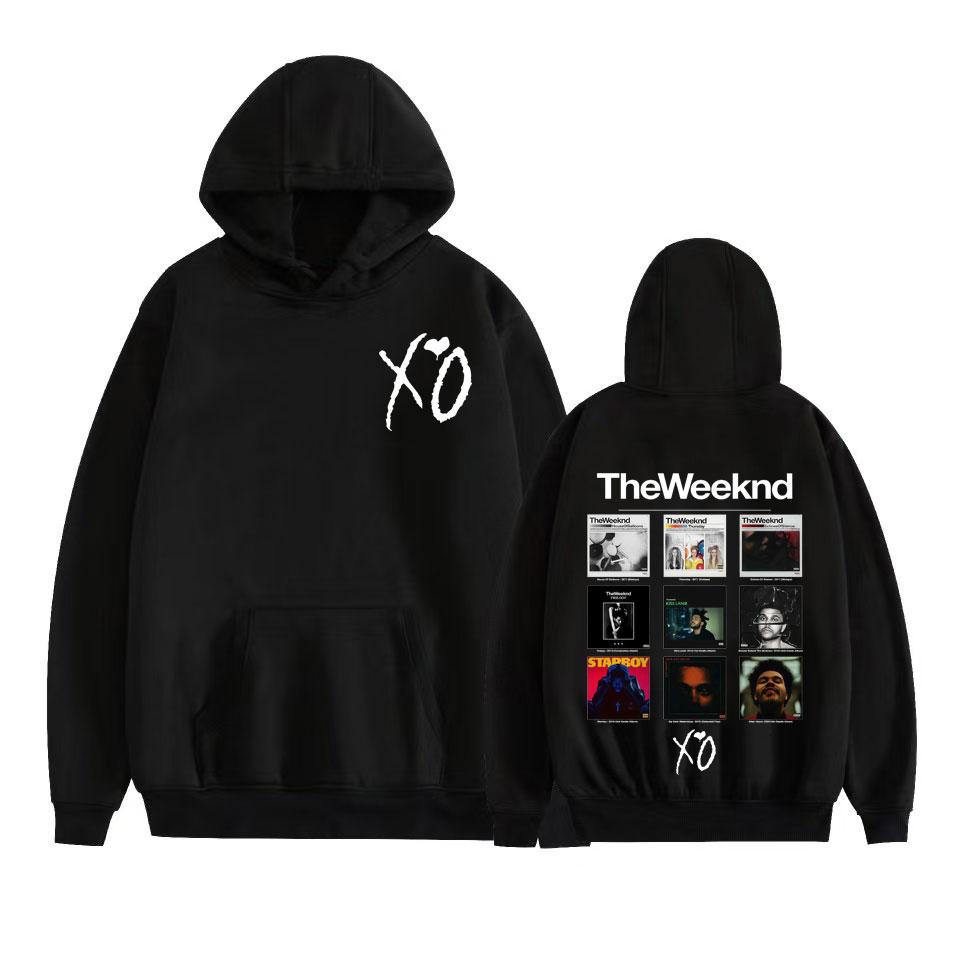 

Худи с графикой альбома рэпера The Weeknd Мужская Женская Одежда Винтажные Худи High Street Оверсайз Свитшот Топы S