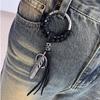 Fashion Leather Tassel for Women Men Girl Pendant Lobster Clasp Key Chains Rings Bag Accessories Bag Charm