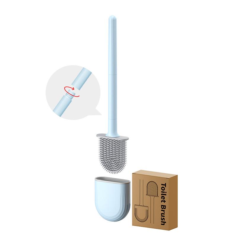 1pc Detachable Soft Rubber Toilet Brush With No Dead Angle Cleaning Toilet Cleaning BBush Bathroom Toilet Toilet Cleaning Tool