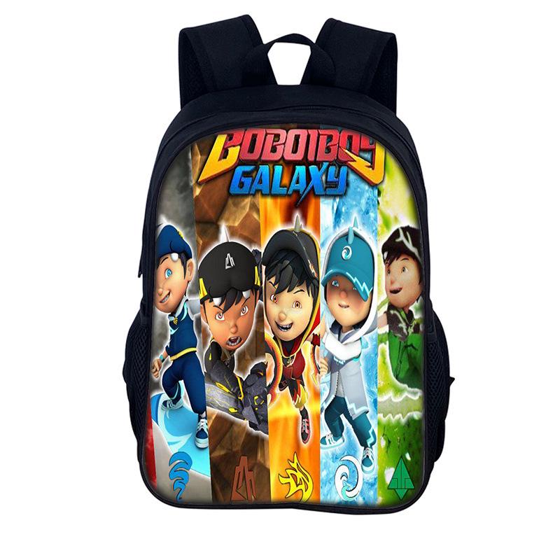 BOBOIBOY 16-Inch Element Hero Children's Backpack: Double Shoulder Design