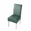 Thickened Plush Chair Cover Velvet Chair Protector Washable Elastic Chair Slipcover  Restaurant
