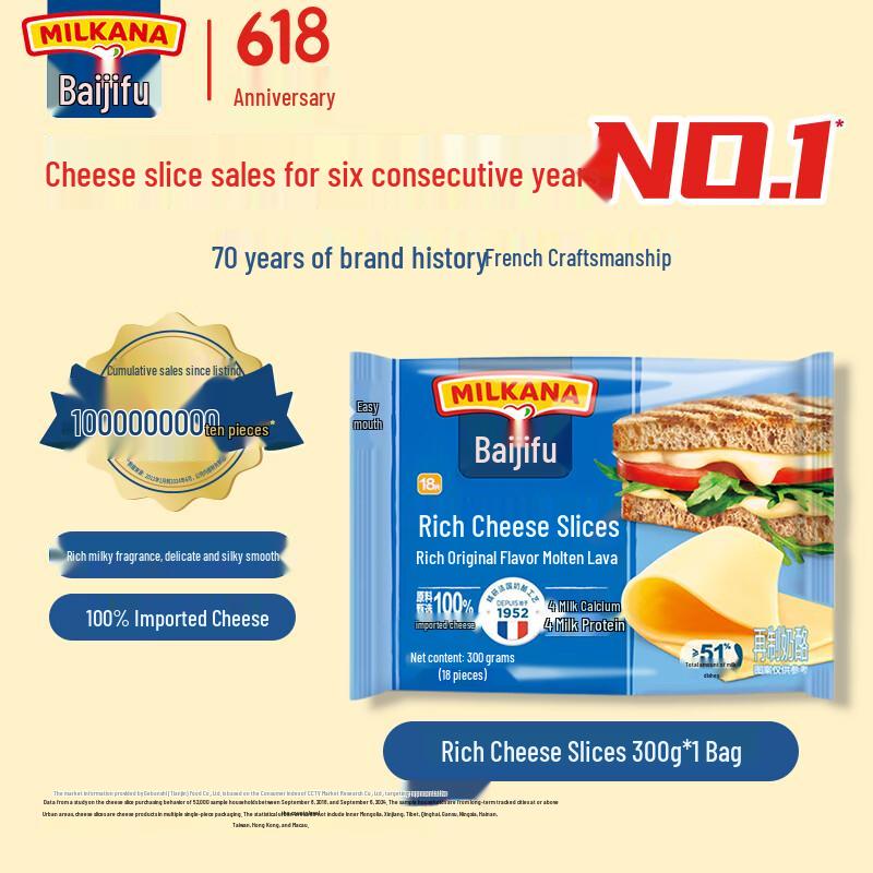 Milkana Original Flavor Processed Cheese Slices