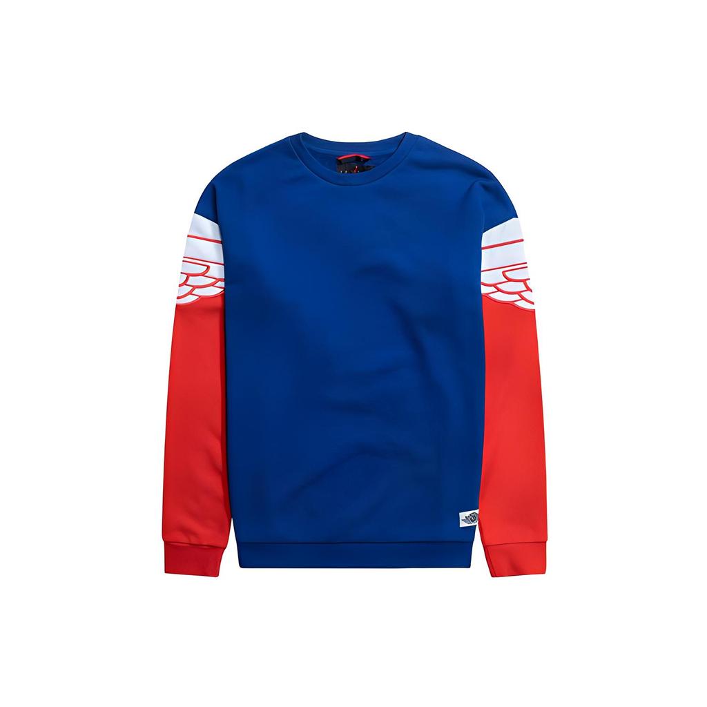 Nová pánská modrá mikina Jordan Retro Wings AO0426-455