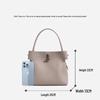 Bamboo Joint Design Large Capacity Handbag: Advanced Korean-Style Crossbody Bucket Bag 2025