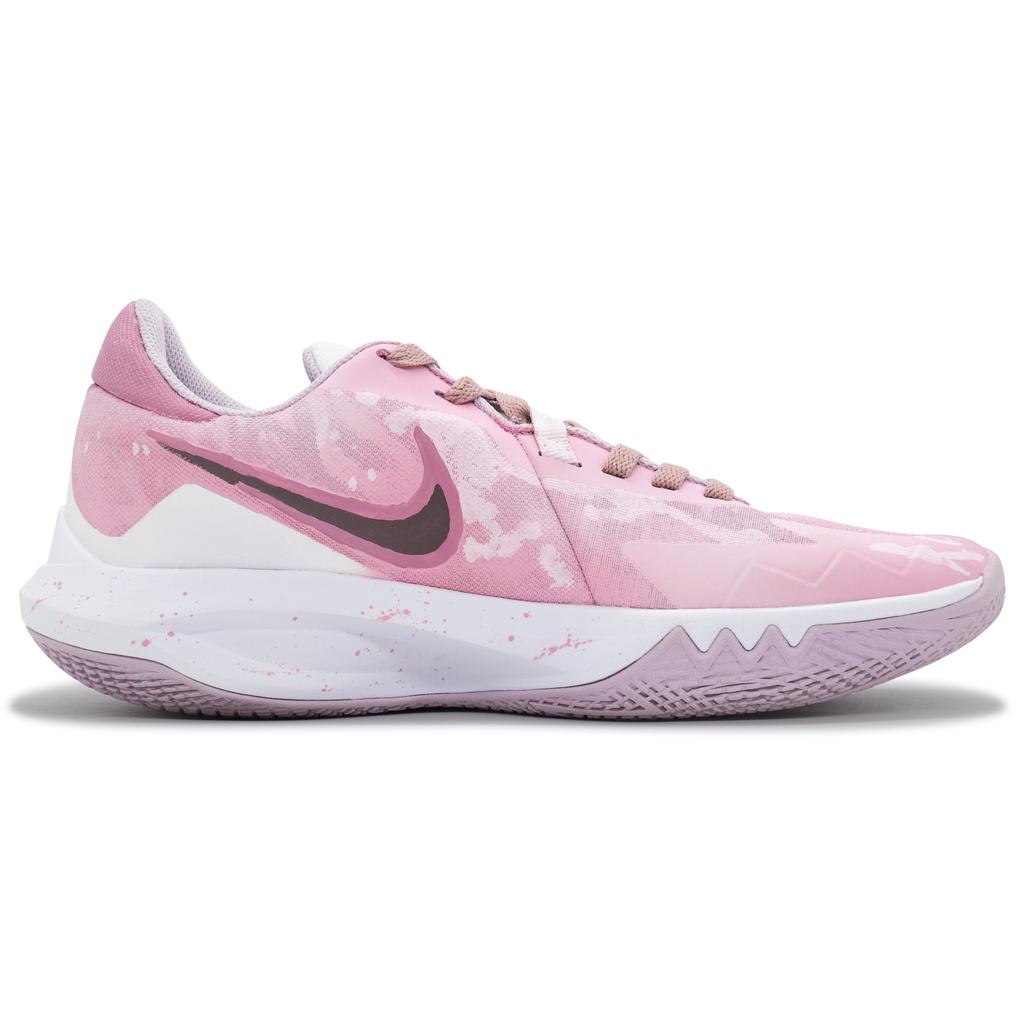 Nike Precision 6 Love Of Cherry Blossom Polstrování Odolné proti oděru Krytí Nízké Basketbalové boty Unisex Růžové DD9535-100(Team758--BOX)