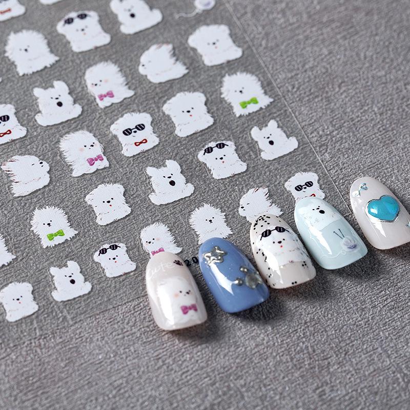 

TENSOR 5D Cute Puppy Thin & Tough Nail Art Stickers DP-420
