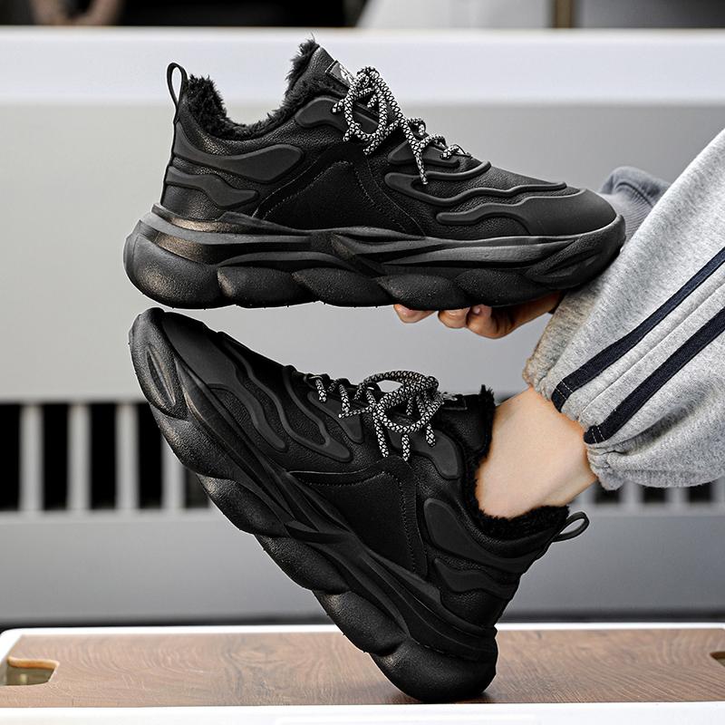 Herrenmode Winter Sneakers Schneestiefel Wasserdicht Super Warm Herrenschuhe Outdoor Männliche Arbeit Wandern Jogging Plüschstiefel Größe 39-46