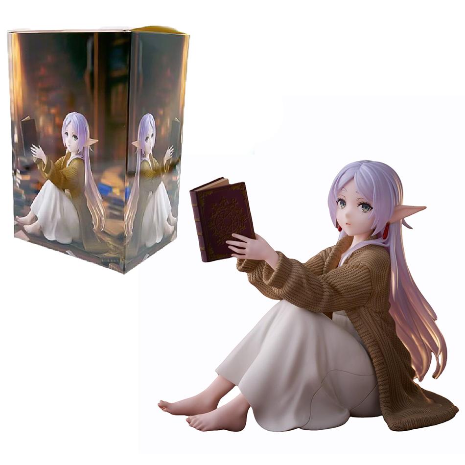 13CM Frieren Beyond Journey's End Frieren Anime Figure Desktop Cute Homewear Frieren Action Figure Figurine Model Doll Toy