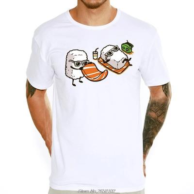 T-shirt Sushi Dessin Animé Créatif Unisexe Mode Manches Courtes Enfants T-shirts Drôles Col Rond Tops Cool T-shirt Streetwear Harajuku