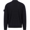 STONE ISLAND Solid Color Pullover Long Sleeve Crew Neck Sweater Men Sweater Navy-Blue K1S1551000-66S00FC-V0020