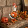 Goose Statue, Decorative Lawn Ornament, Durable Resin Rustic Style Figure, Garden Sculpture for Patio Tabletop Front Yard Decor
