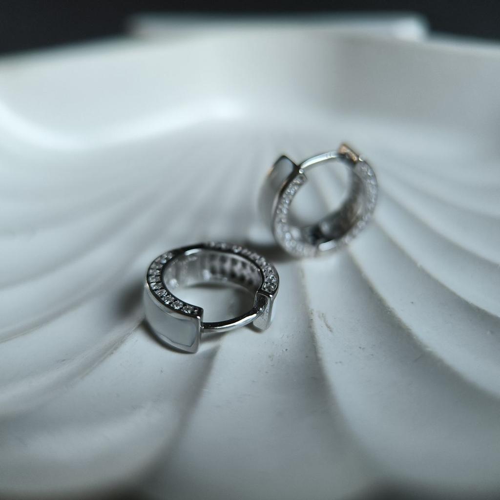 Silver Earrings with Cubic Zirconias, Emallu (60002197)