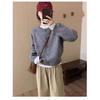 2026 Early Fall Plus Size Knit Cardigan Curvy Women Pumpkin Orange Casual Office Wear