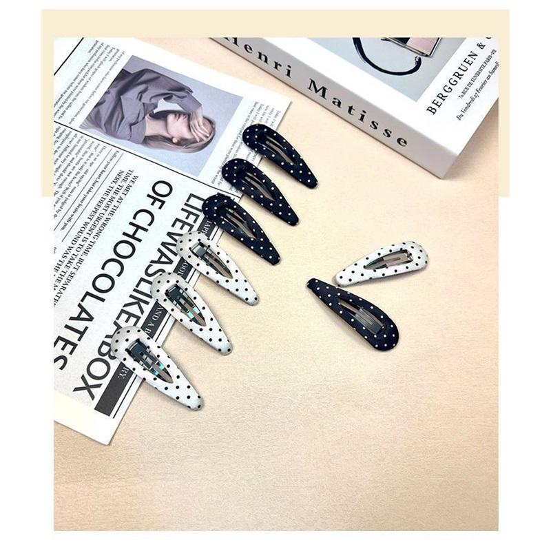 Korean Dot Plush Side Hair Clips Elegant Bangs Barrettes Women Pair Hair Accessories