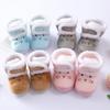 Babies Booties Newborn Infant Unisex Babies Girls Boys Coral Velvet Anit-Slip Sole Boots Toddler Winter Warm Shoes