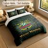 3Pcs Bedding Set Custom Name Text, 1 Sheet 2 Pillowcases Home Bed DecorRapid Wien FC