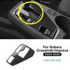 For Subaru Crosstrek Impreza 2025 2025 Real Soft Carbon Fiber LHD Sticker USDM JDM Car Gear Shift Panel Interior Accessories