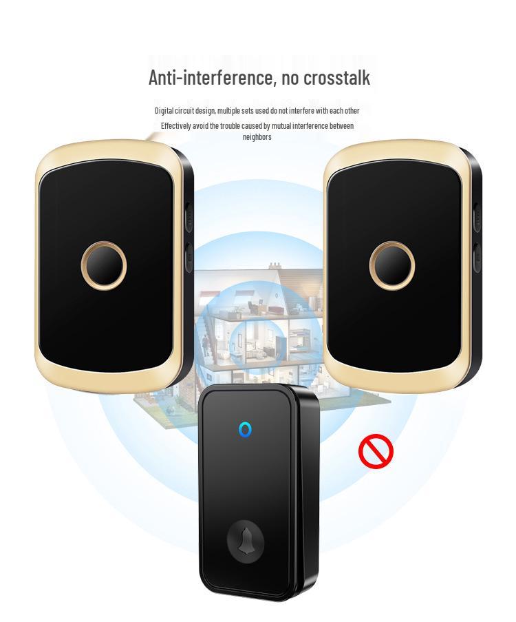 Self-Powered Wireless Doorbell with Ultra-Long Range & Waterproof Elderly Call Button